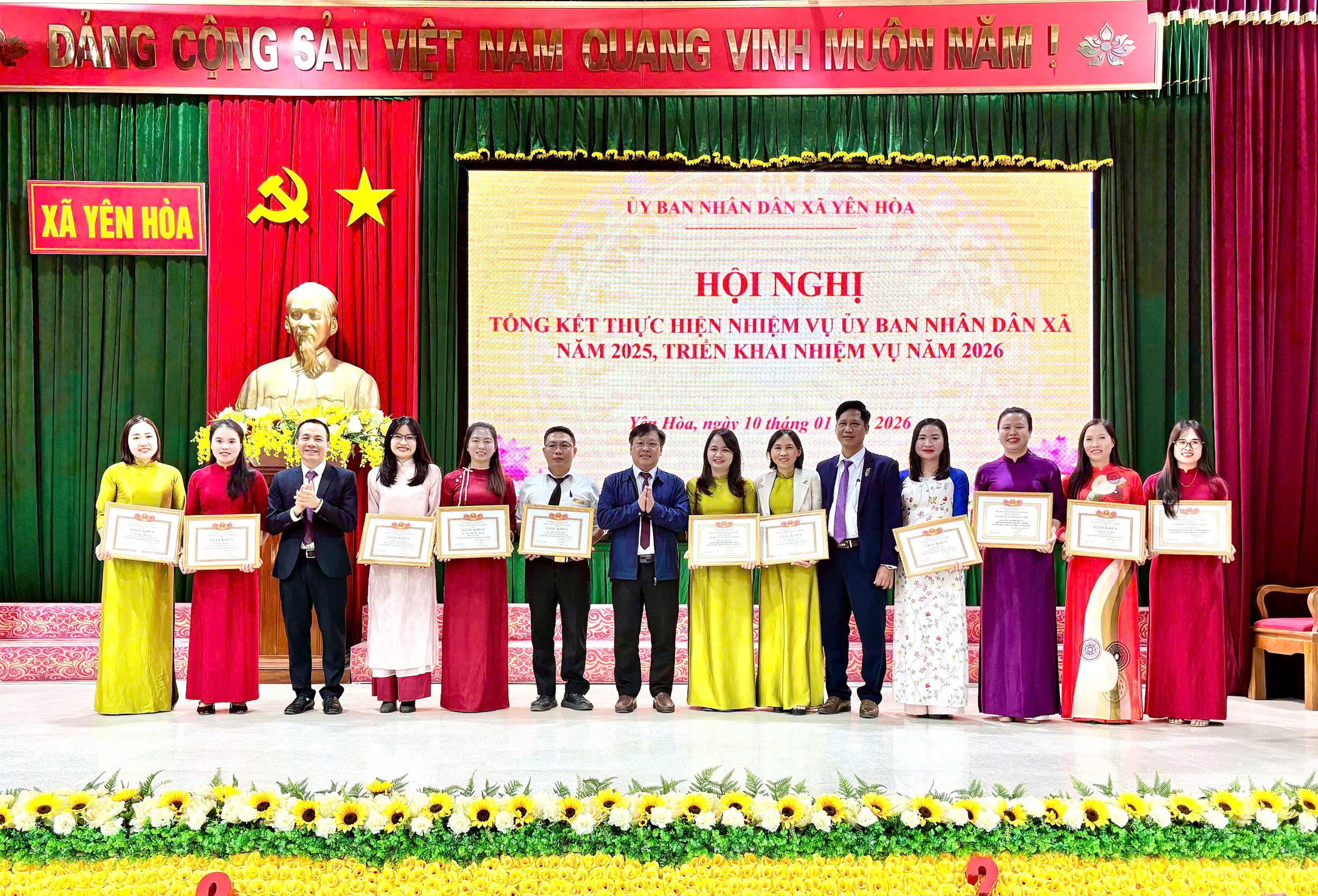 UBND xã Yên Hòa tổng kết công tác xây dựng đảng và thực hiện nhiệm vụ năm 2025