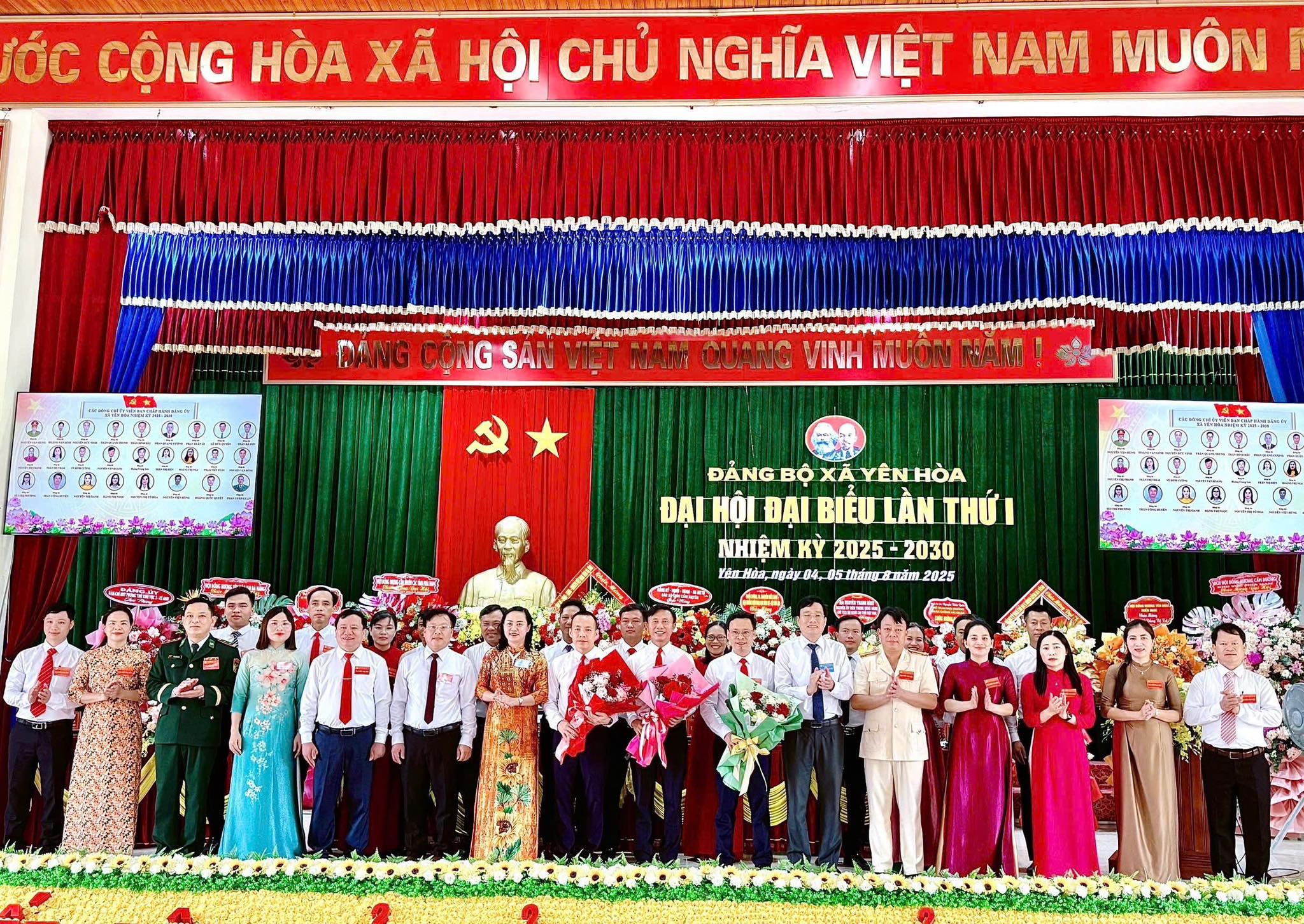 Tổ chức thành công Đại hội Đảng bộ xã Yên Hòa lần thứ nhất, Nhiệm kỳ 2025-2030