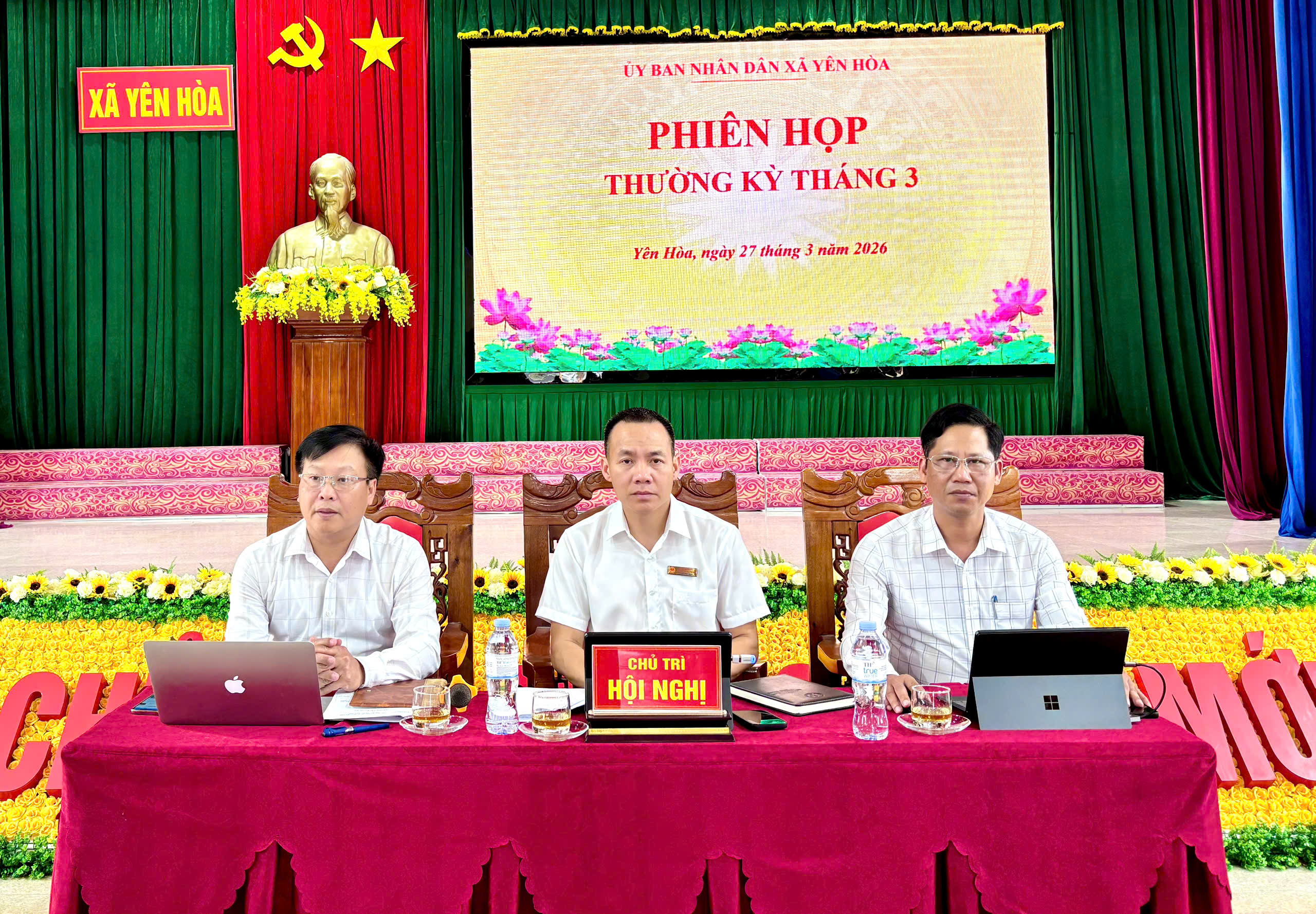 Xã Yên Hòa tổ chức phiên họp thường kỳ tháng 3 năm 2026