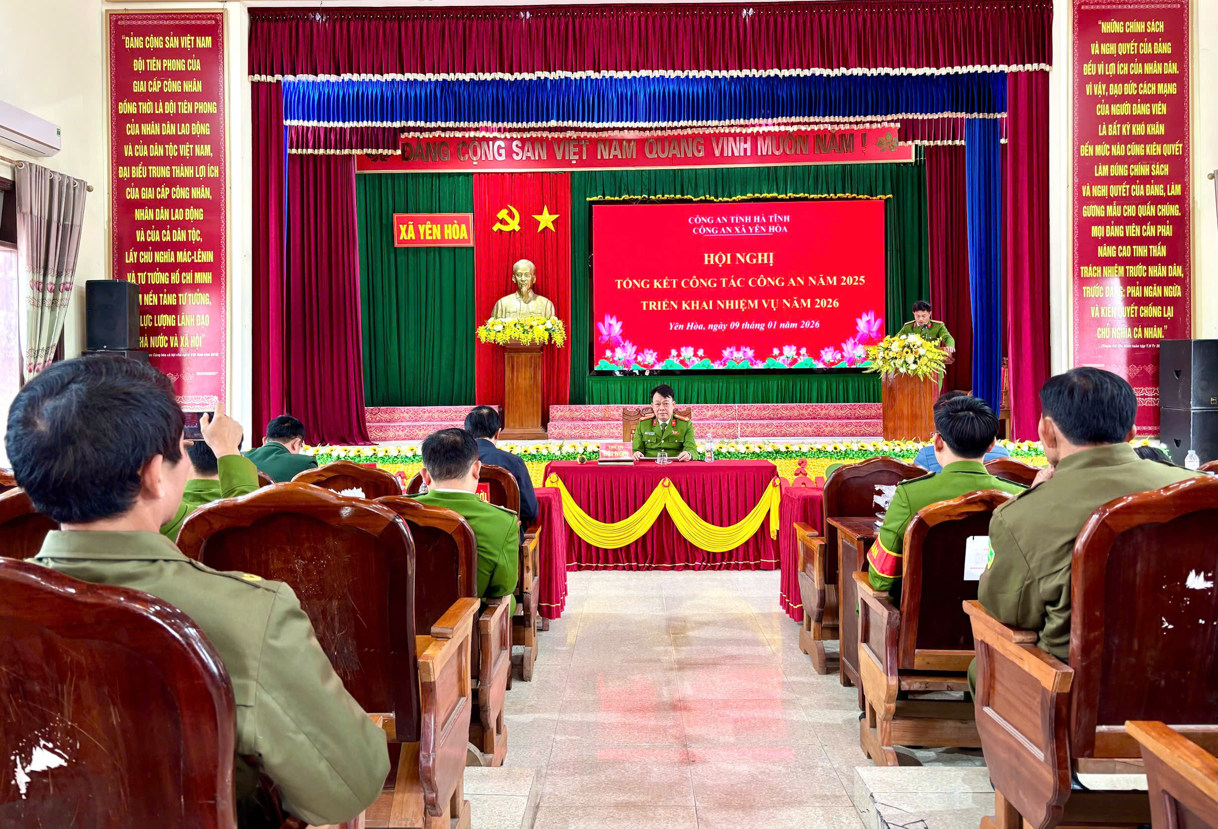 Công an xã Yên Hòa tổng kết công tác công an và phong trào thi đua “vì an ninh tổ quốc” năm 2025