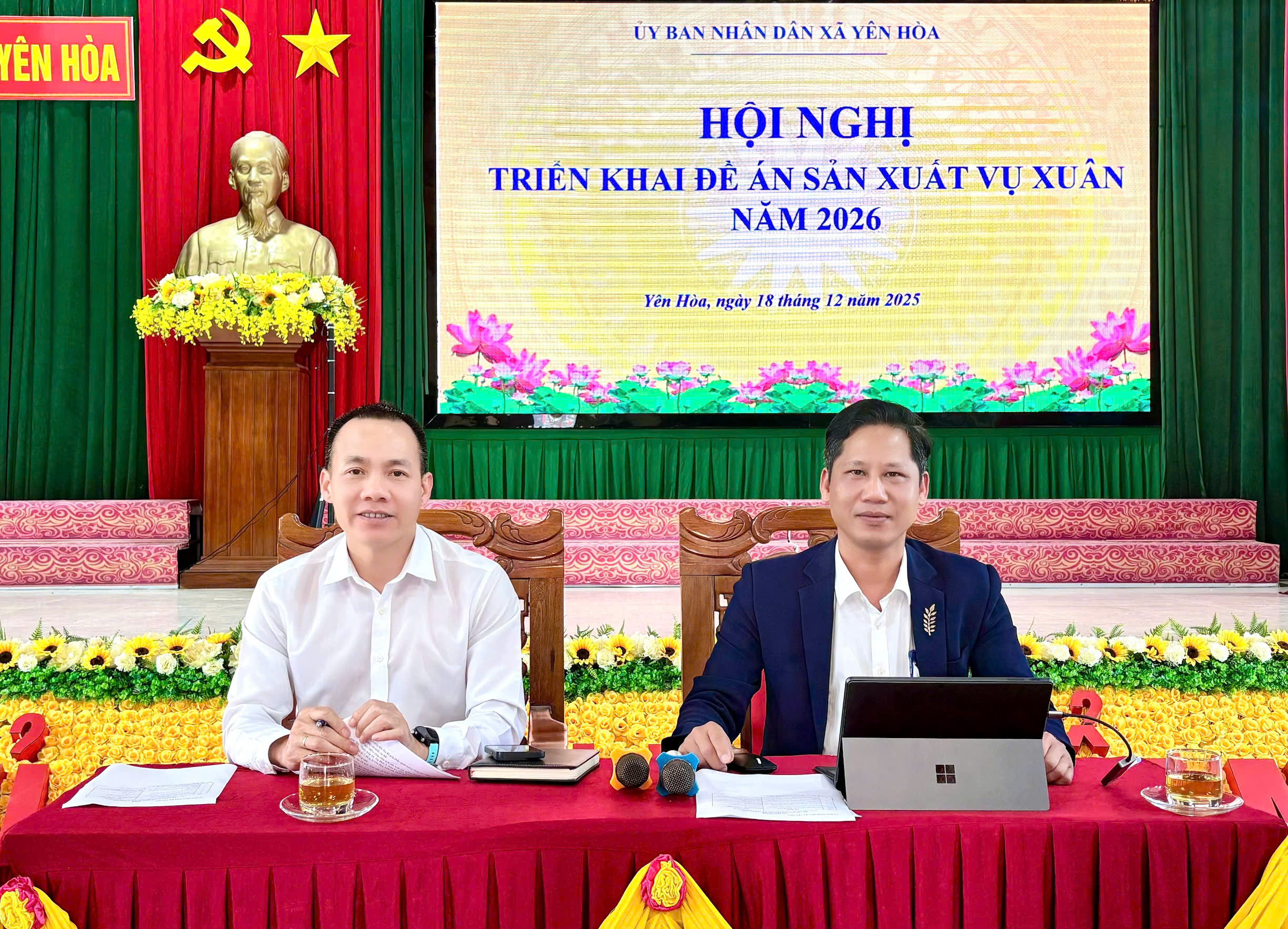 Xã Yên Hòa triển khai đề án sản xuất vụ xuân năm 2026