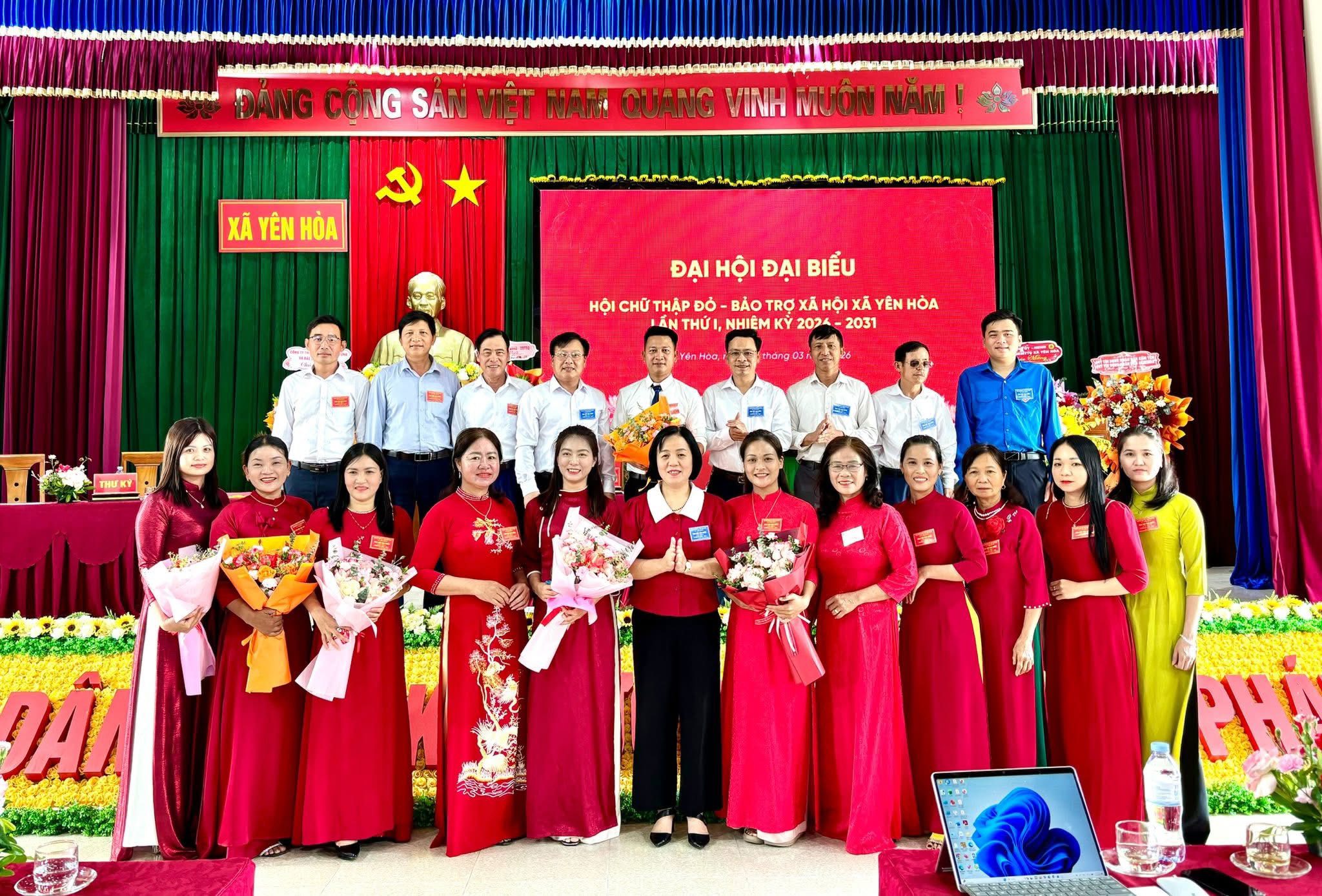 Hội Chữ thập đỏ - Bảo trợ xã hội xã Yên Hòa tổ chức thành công Đại hội Đại biểu lần thứ I, Nhiệm kỳ 2026 – 2031