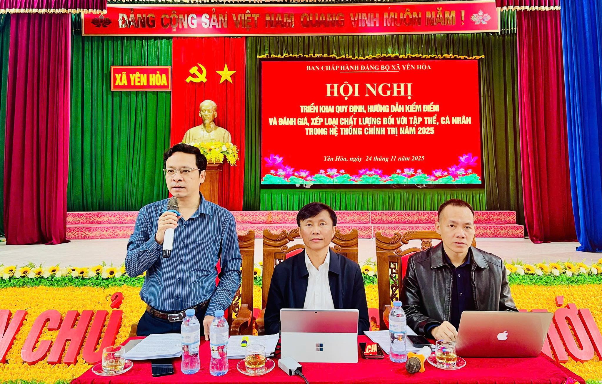 Yên Hòa: Nâng cao chất lượng công tác kiểm điểm, đánh giá và xếp loại hệ thống chính trị năm 2025