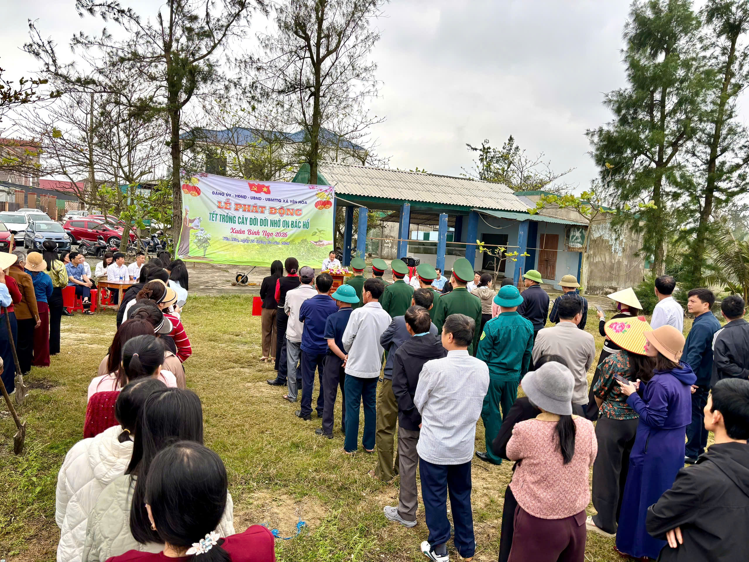 Xã Yên Hoà ra quân trồng gần 3 nghìn cây phi lao phủ xanh bãi biển đầu Xuân Bính Ngọ 2026