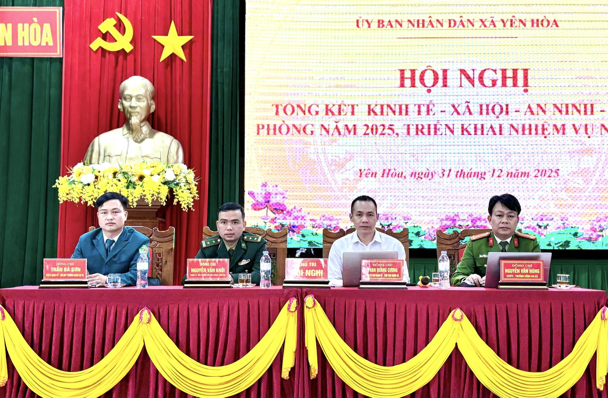 Xã Yên Hòa tổng kết kinh tế - xã hội, an ninh - quốc phòng năm 2025