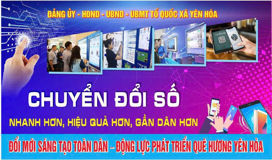 Xã Yên Hòa hưởng ứng Ngày chuyển đổi số quốc gia 10/10: cùng hành động vì tương lai số