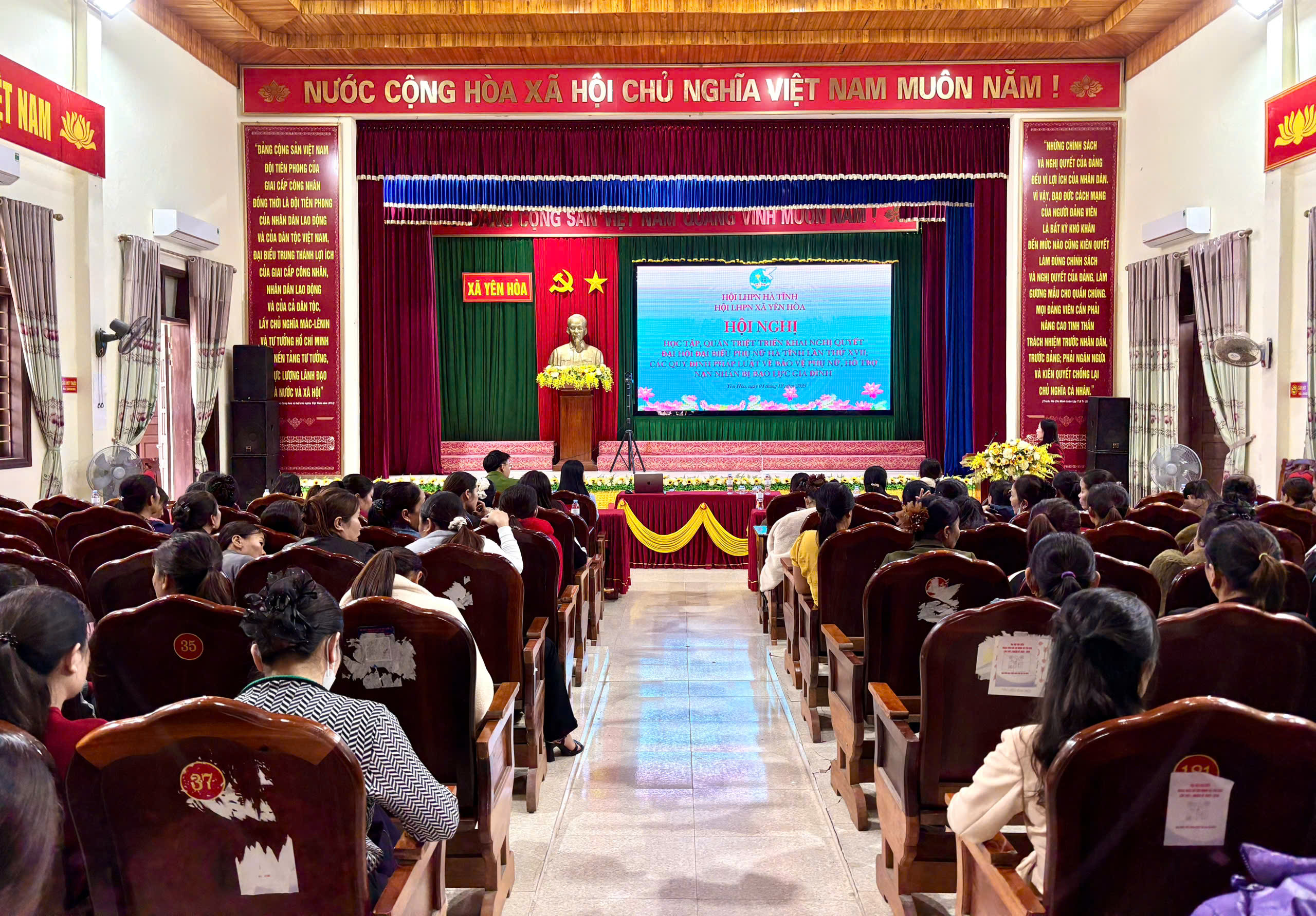 Xã Yên Hòa tổ chức học tập, quán triệt triển khai Nghị quyết Đại hội Đại biểu Phụ nữ Hà Tĩnh lần thứ XVII, nhiệm kỳ 2025 - 2030