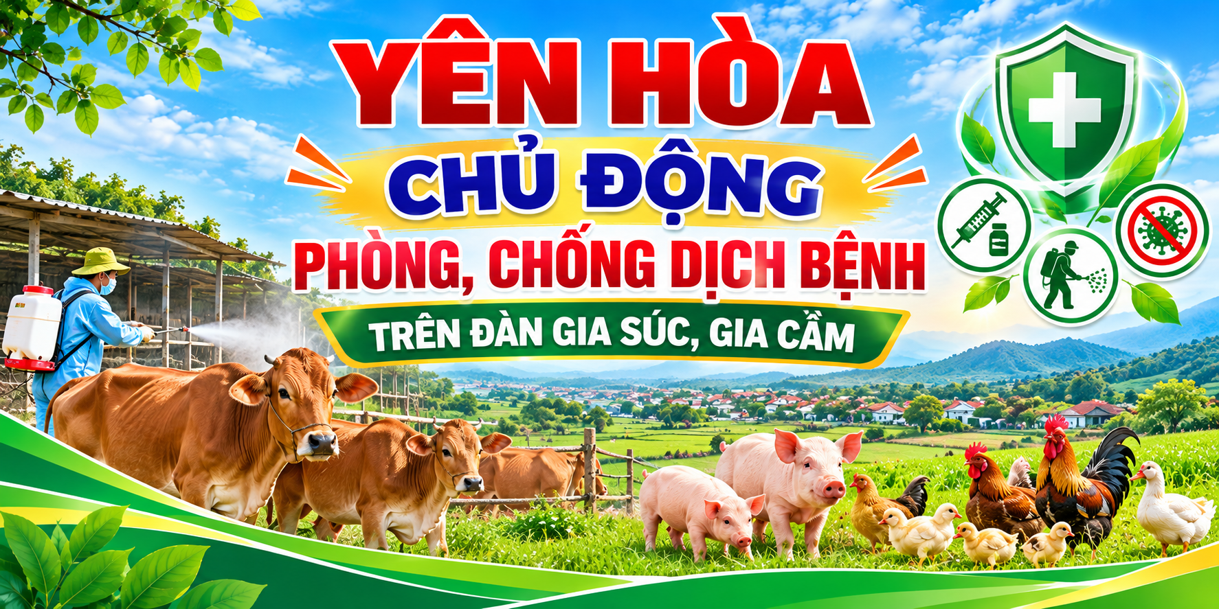 Tuyên truyền chủ động phòng, chống dịch bệnh trên đàn gia súc, gia cầm