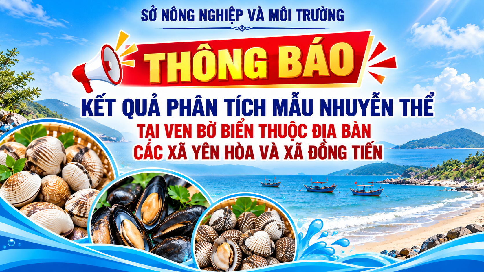 Thông báo kết quả phân tích mẫu nhuyễn thể
