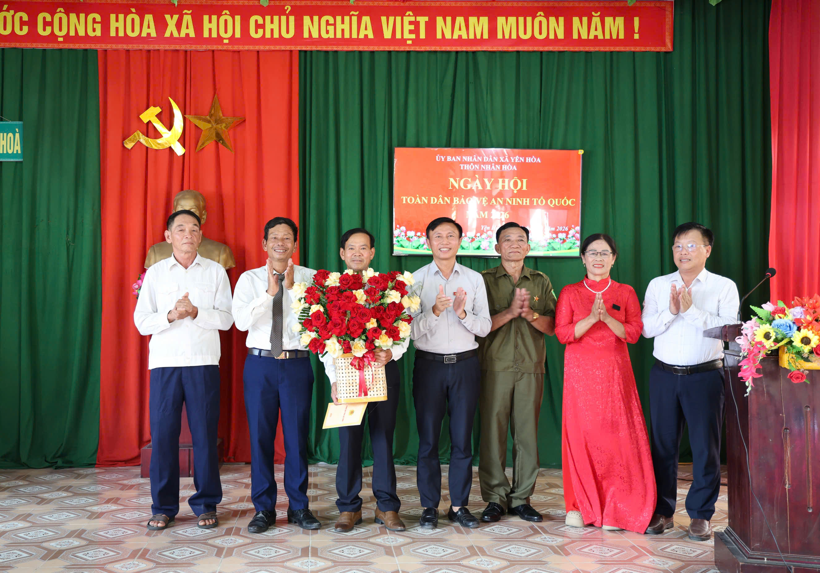 Xã Yên Hòa tổ chức điểm Ngày hội "Toàn dân bảo vệ an ninh Tổ quốc" năm 2026 tại thôn Nhân Hòa