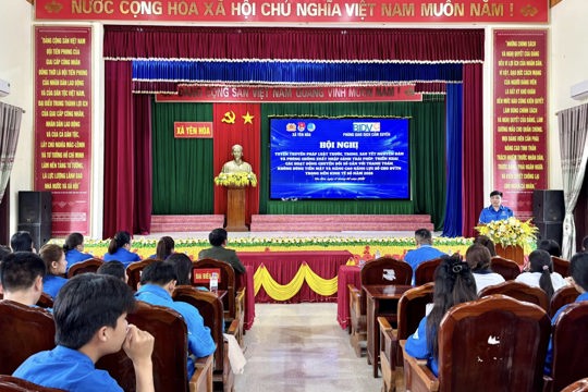 Tuổi trẻ xã Yên Hòa tích cực tuyên truyền pháp luật và đẩy mạnh chuyển đổi số năm 2026