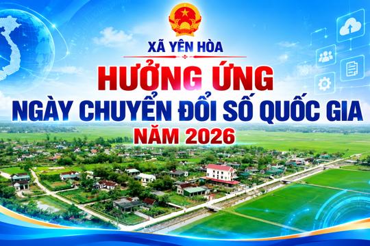 Xã Yên Hòa hưởng ứng ngày chuyển đổi số quốc gia năm 2026