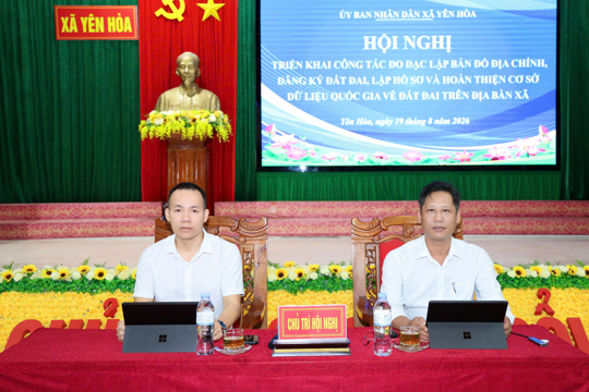 Yên Hoà triển khai đồng bộ công tác đo đạc, đăng ký đất đai và hoàn thiện dữ liệu quốc gia về đất đai 