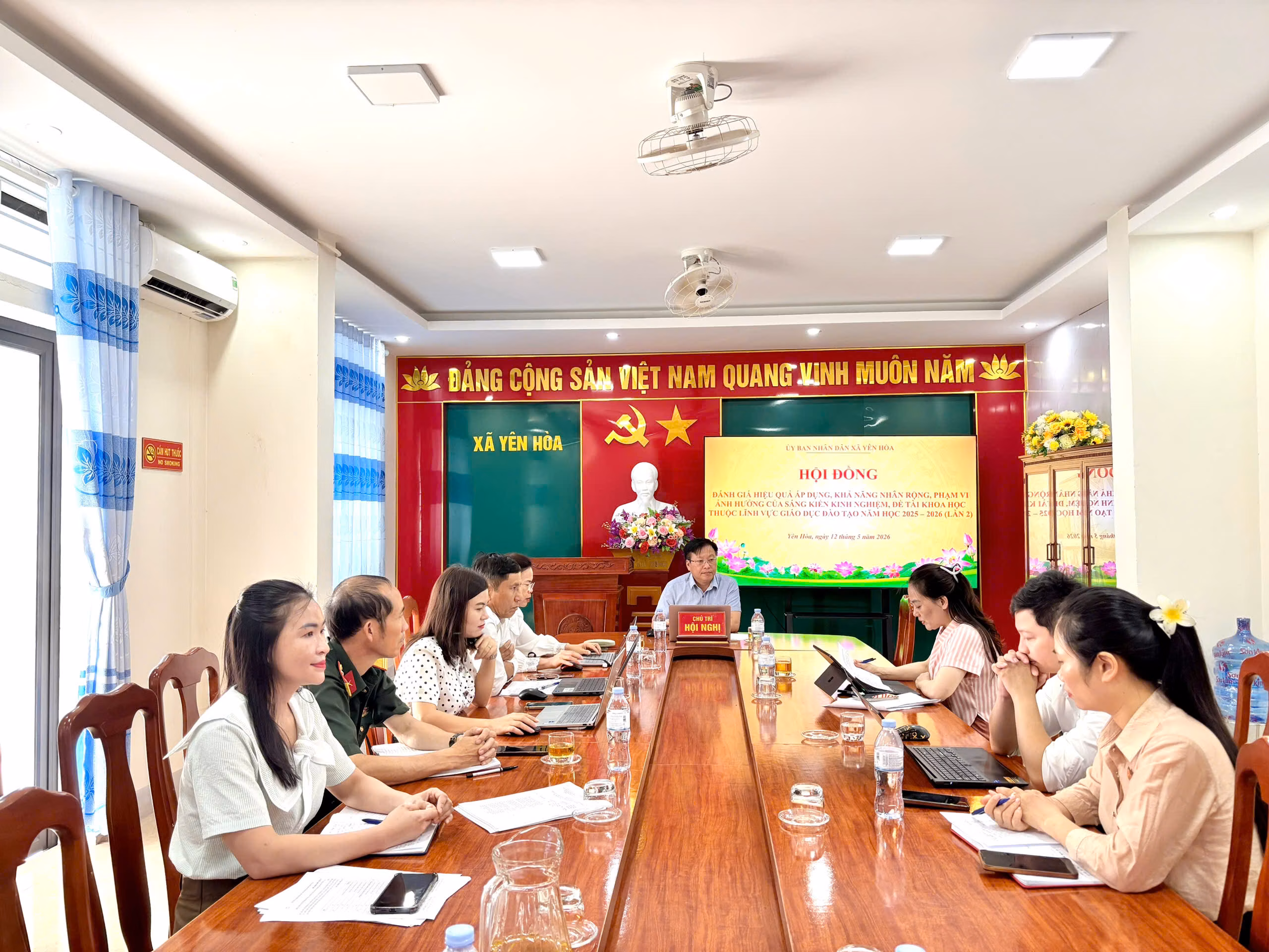 Yên Hòa xét công nhận sáng kiến lĩnh vực giáo dục năm học 2025 - 2026