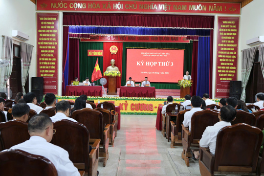 HĐND xã Yên Hòa khóa III thông qua nhiều nghị quyết quan trọng tại kỳ họp thứ 3