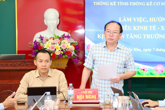 Xã Yên Hòa làm việc với Thống kê tỉnh và Thống kê cơ sở Thành Sen về các chỉ tiêu kinh tế - xã hội năm 2026, kịch bản tăng trưởng năm 2027