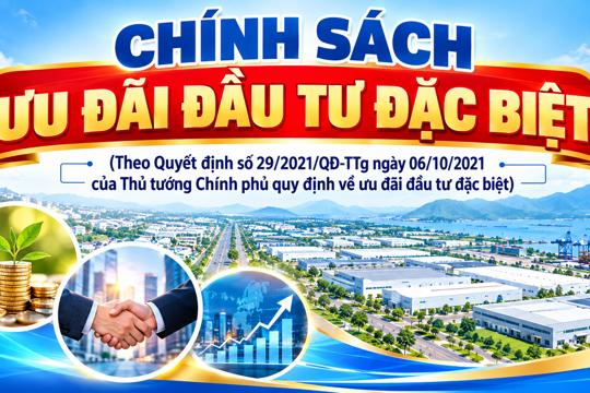 Chính sách ưu đãi đầu tư đặc biệt