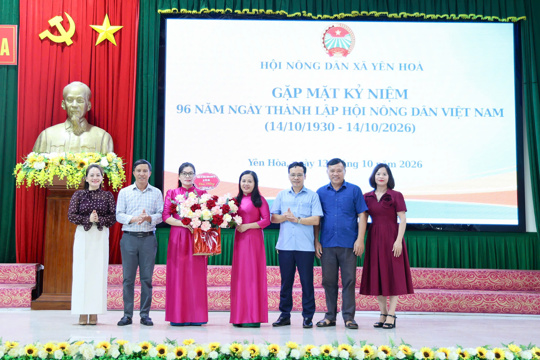 Hội Nông dân xã Yên Hòa gặp mặt kỷ niệm 96 năm ngày thành lập Hội Nông dân Việt Nam 