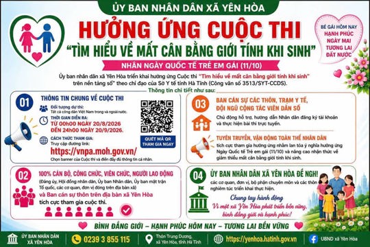 Hưởng ứng cuộc thi “Tìm hiểu về mất cân bằng giới tính khi sinh”