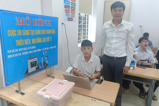 Học sinh trường THCS Cẩm Dương đạt giải Khuyến khích tại cuộc thi sáng tạo thanh, thiếu niên, nhi đồng tỉnh Hà Tĩnh lần thứ 17 - năm 2026