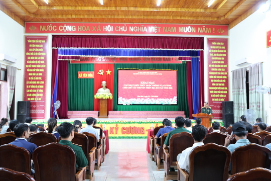 Yên Hòa khai mạc cập nhật kiến thức quốc phòng và an ninh cho chủ tàu thuyền trên địa bàn