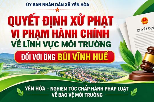 Quyết định xử phạt vi phạm hành chính về lĩnh vực môi trường