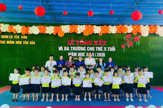 Sôi nổi Lễ tổng kết năm học trường Mầm non Yên Hòa