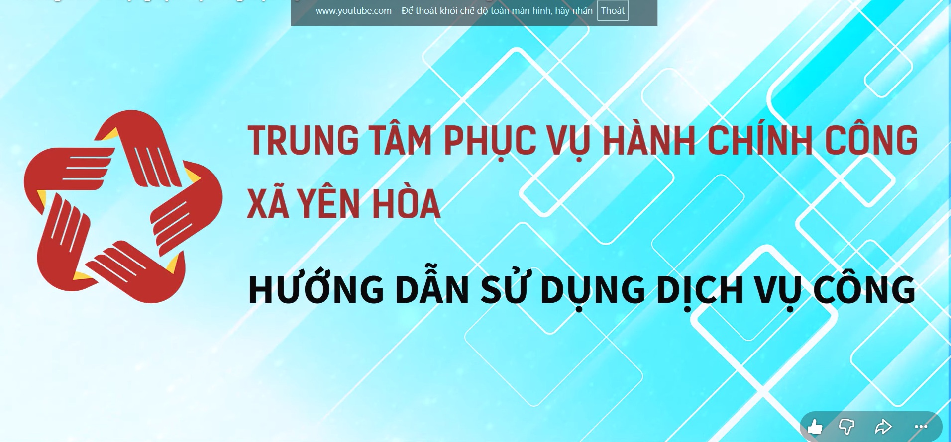 Hướng dẫn sử dụng Dịch vụ công trực tuyến