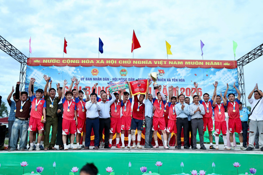 Video: Chung kết giải bóng đá nam xã yên Hòa năm 2026