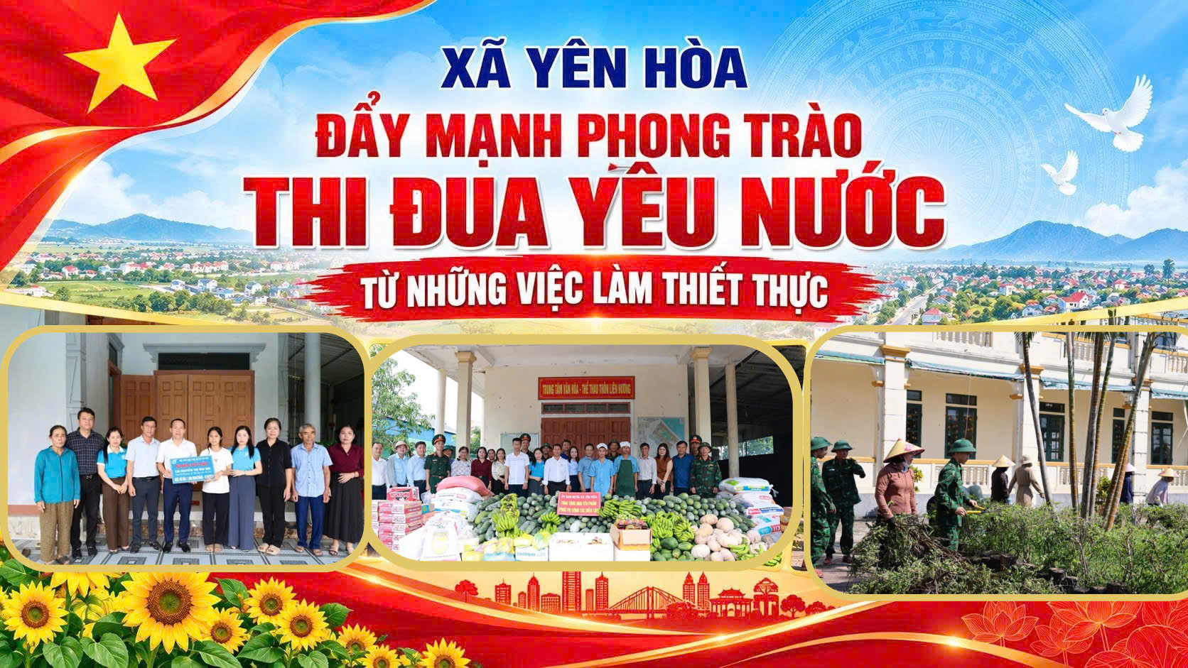 Xã Yên Hòa đẩy mạnh phong trào thi đua yêu nước từ những việc làm thiết thực