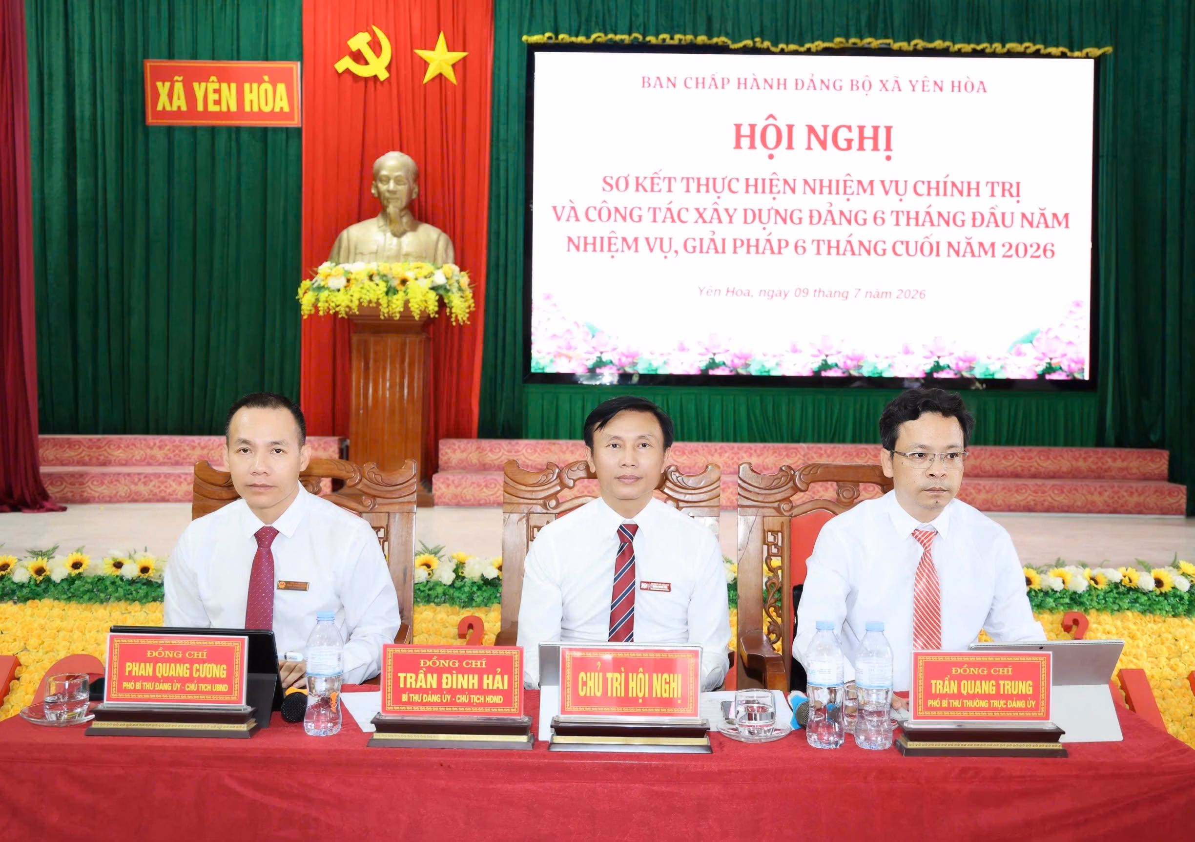 Đảng bộ xã Yên Hòa sơ kết nhiệm vụ chính trị và công tác xây dựng đảng 6 tháng đầu năm 2026 