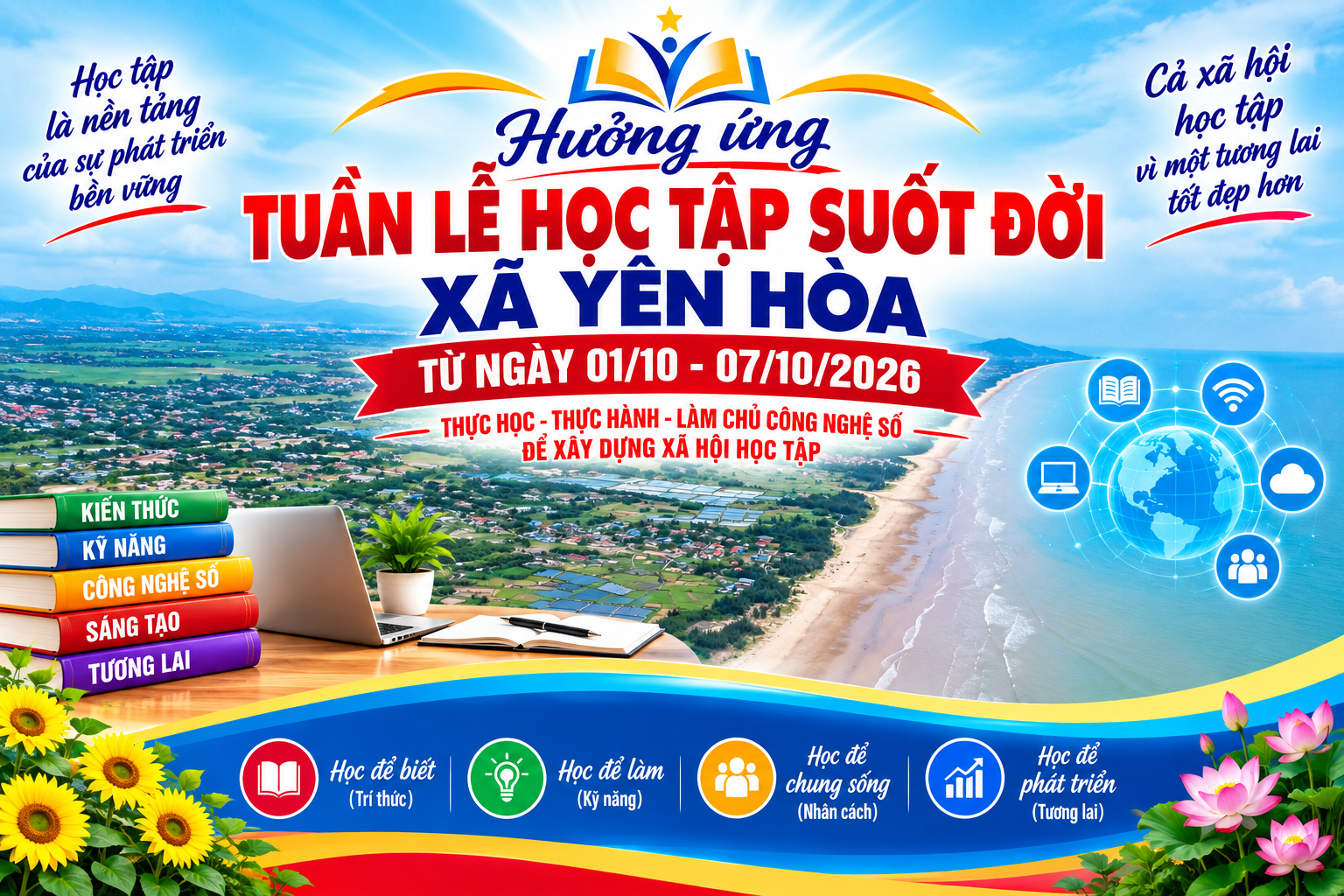 Xã Yên Hòa hưởng ứng Tuần lễ học tập suốt đời năm 2026