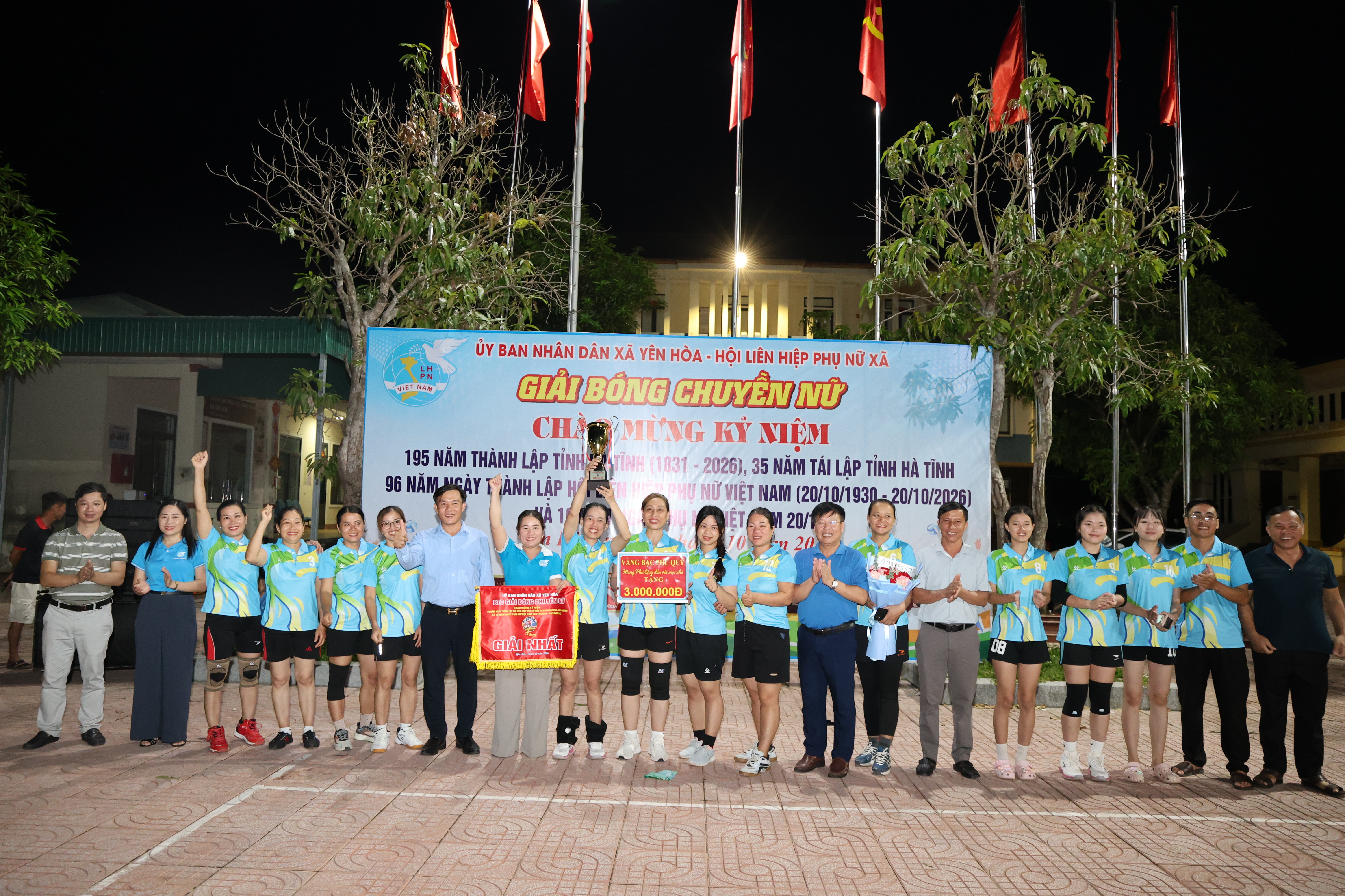 Xã Yên Hoà tổ chức thành công giải bóng chuyền nữ năm 2026