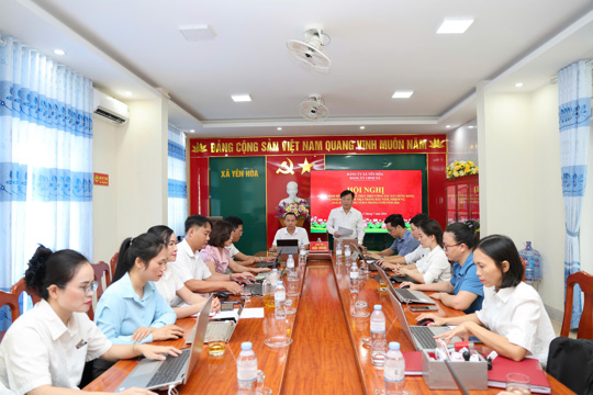 Đảng ủy UBND xã Yên Hòa sơ kết công tác xây dựng đảng và thực hiện nhiệm vụ chính trị 6 tháng đầu năm 2026