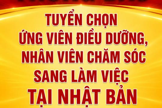 Thông báo tuyển chọn ứng viên điều dưỡng, nhân viên chăm sóc sang làm việc tại Nhật Bản theo chương trình Epa khóa 15 