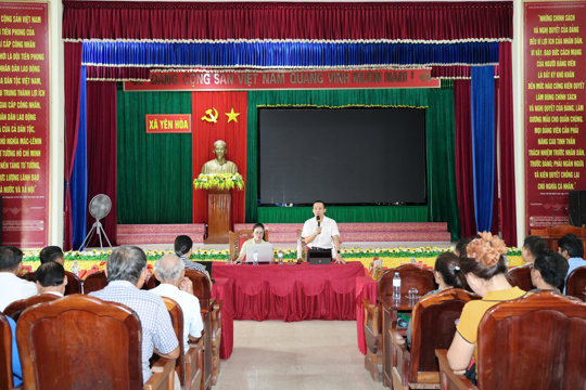 UBND xã Yên Hòa tổ chức cuộc họp rà soát việc sử dụng đất làm trang trại, nuôi trồng thủy sản 
