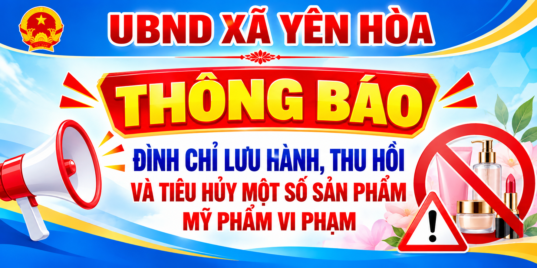 Đình chỉ lưu hành, thu hồi và tiêu hủy một số sản phẩm mỹ phẩm vi phạm