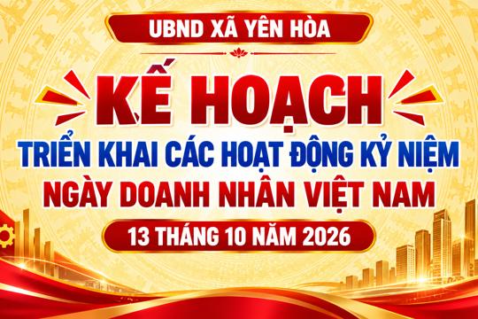 Kế hoạch Triển khai các hoạt động kỷ niệm ngày Doanh nhân Việt Nam 13/10/2026