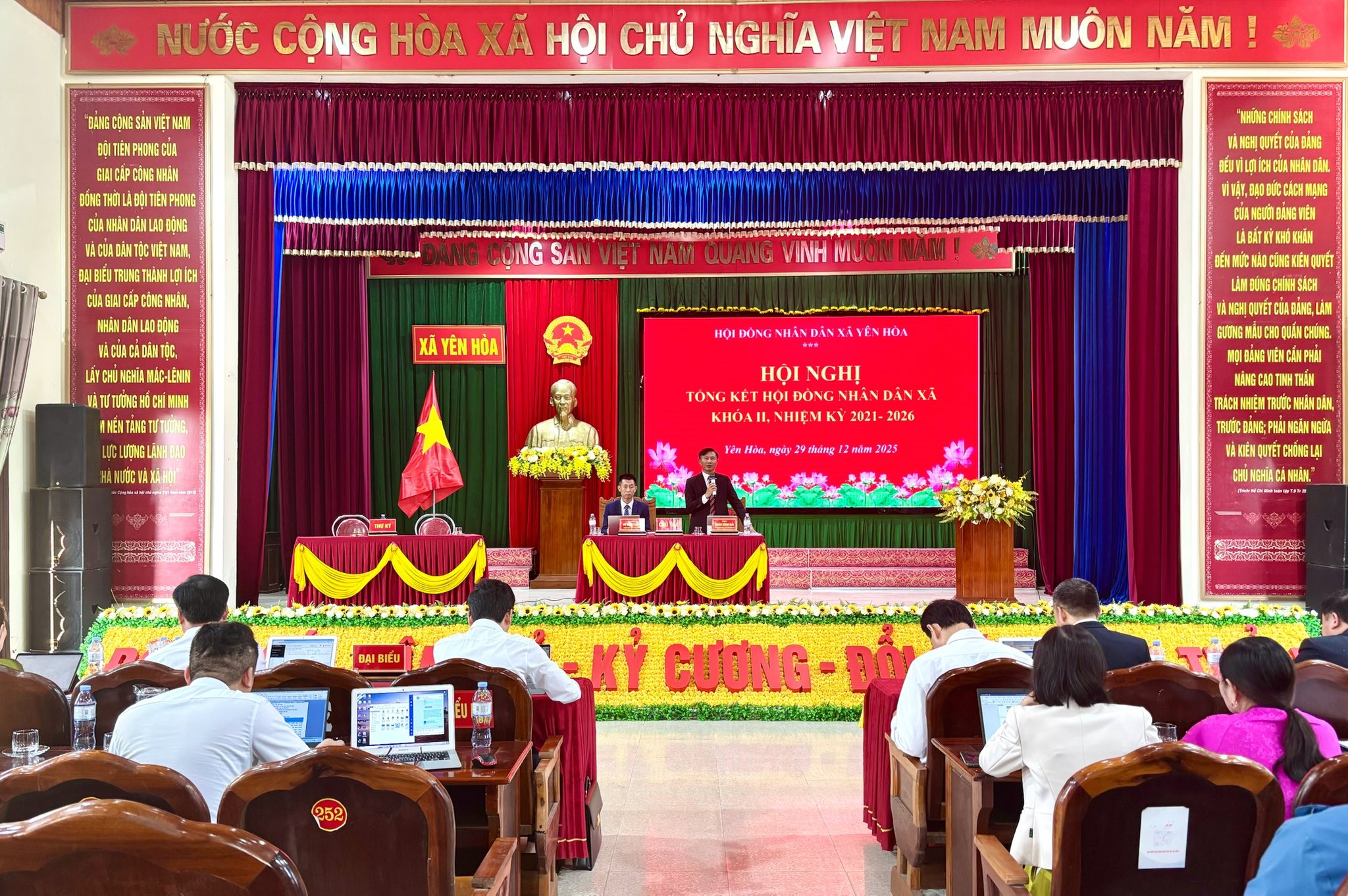 HĐND xã Yên Hòa tổng kết hoạt động nhiệm kỳ 2021 - 2026
