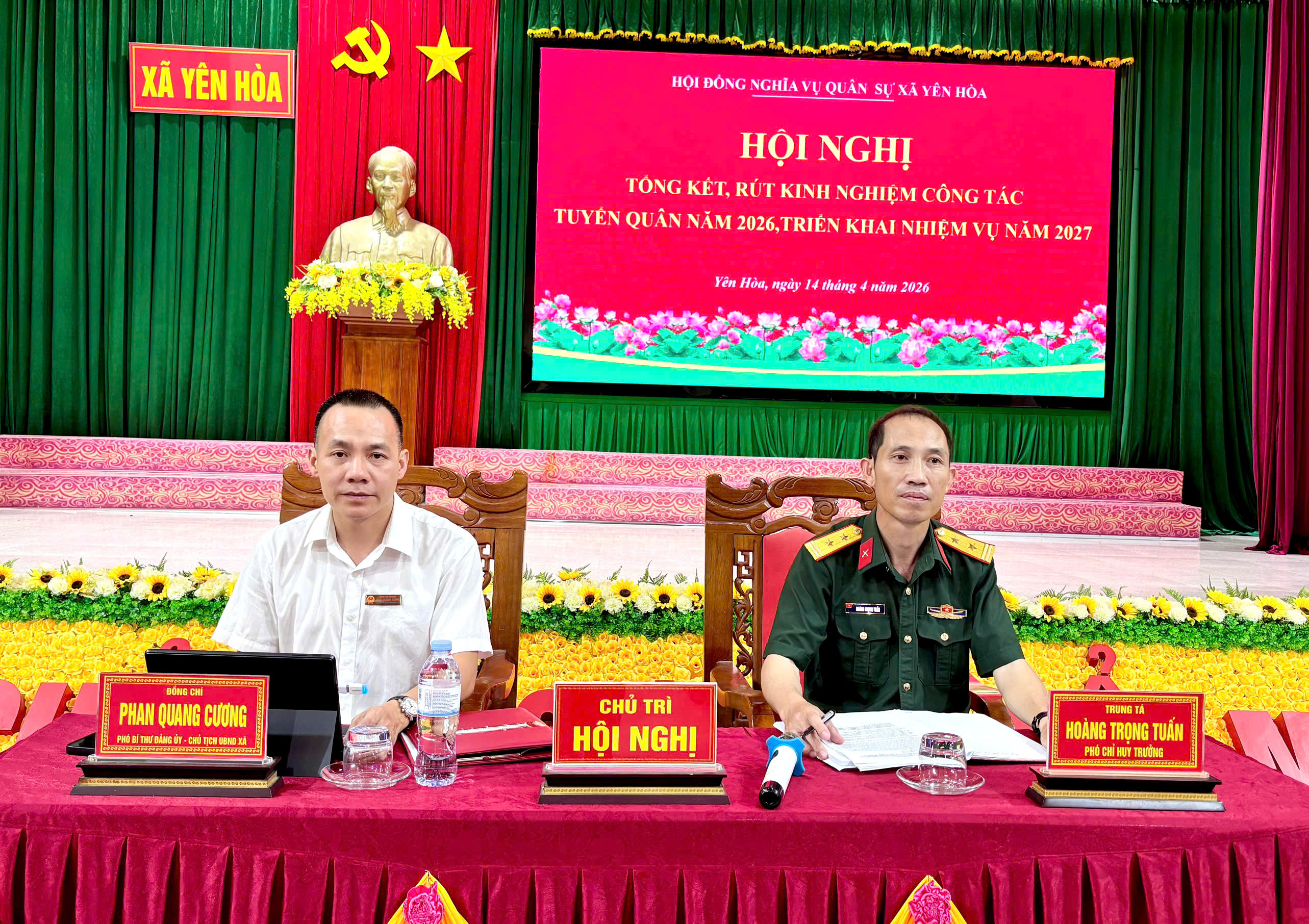 Xã Yên Hòa tổng kết, rút kinh nghiệm công tác tuyển quân năm 2026, triển khai nhiệm vụ 2027 